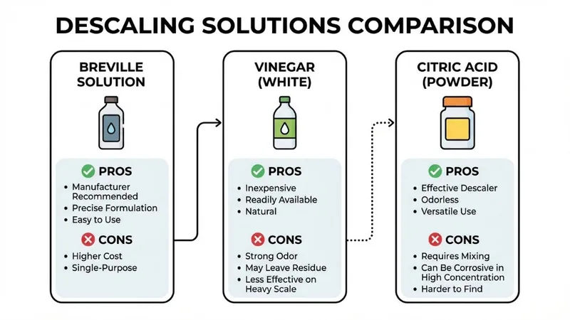 Descaling solutions comparison infographic