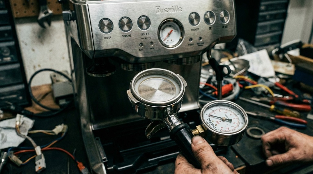 Breville Espresso Machine Blind Basket Pressure Test