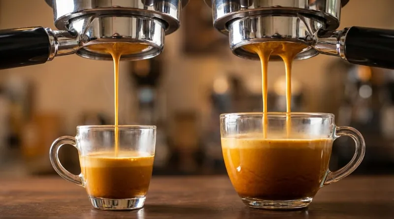 Single vs double shot extraction comparison